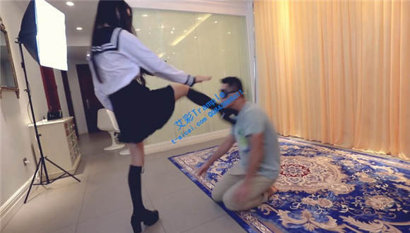 〖H.P.L栖心之栈〗—芷晴学生服踢裆