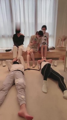 【茹雪】刺激-美甲店小妹们群调狗 bf12018