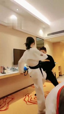 【暴力美学】跆拳道女神暴力tj bf21870