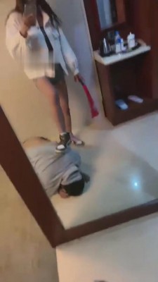 【沐清忧】AJ鞋白棉袜羞辱脚下奴 bf10196_HD绳艺资源