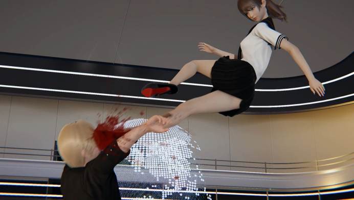 暴力跺脸 有声漫画《跆拳道少女》连环跺脸杀 踩断脖子杀 暴力踢裆杀 G-210615-9