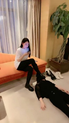 【上海赵丽颖】网红模特-长靴黑棉袜+圣水+骑马 bf22540