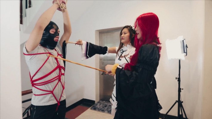 〖H.P.L栖心之栈〗—黑白双煞吊刑奴 HPL-211025_HD绳艺资源