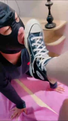 【微希】长腿模特帆布鞋白袜辱狗 bf22954