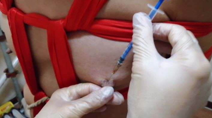 【傲视之巅·雪瑶】捆绑虐乳穿刺 YC-200816