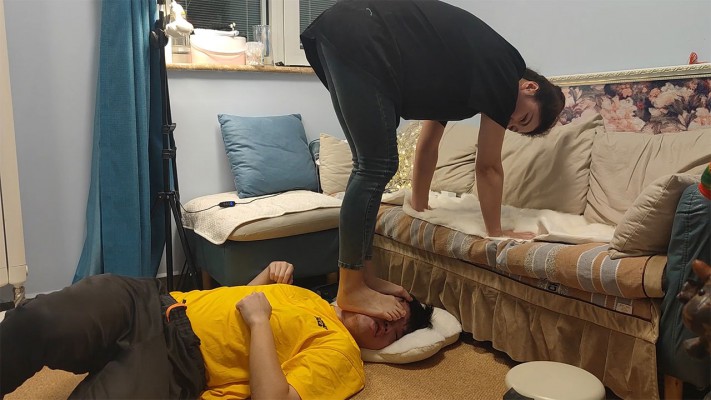 鹿梦兮跳踩脸脚深喉插吐——颜面破坏系列（九） YC-230312-2_HD绳艺资源