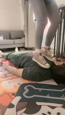 【桃子老师】帆布鞋棉袜全体重踩踏 bf19642